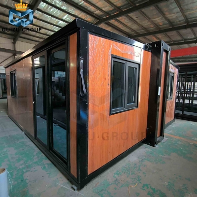 販売のためのModular Prefab  Double Wing folding expandable container house
