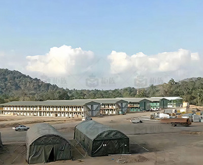フラットパックコンテナハウス鉱山寮 800人収容キャンプ
